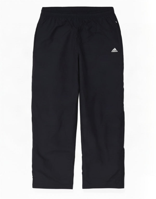 Pantaloni de trening Adidas pentru bărbați, poliester mediu negru