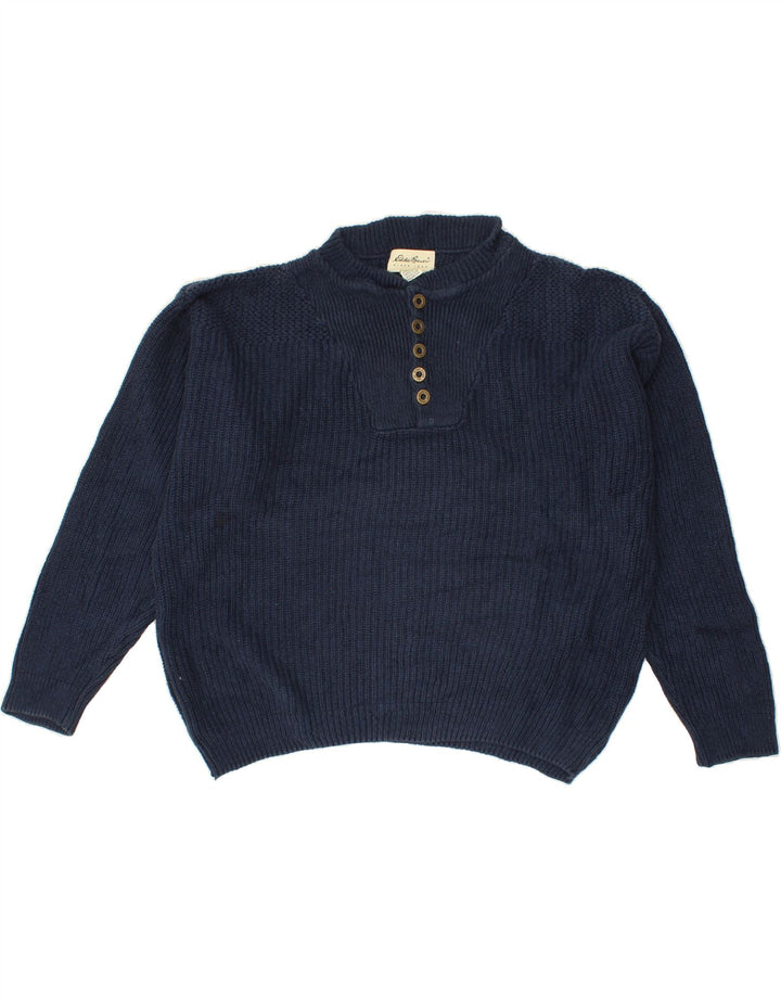 EDDIE BAUER Pulover pentru bărbați loose fit cu decolteu rotund, mediu bleumarin