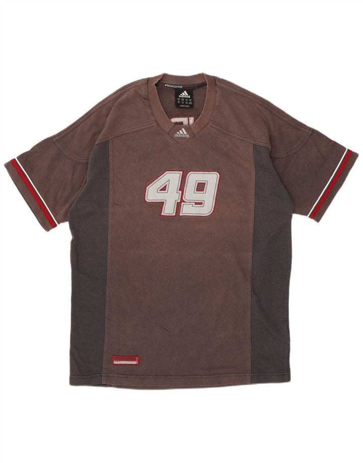 Tricou grafic ADIDAS pentru bărbați Top XS gri bumbac color bloc