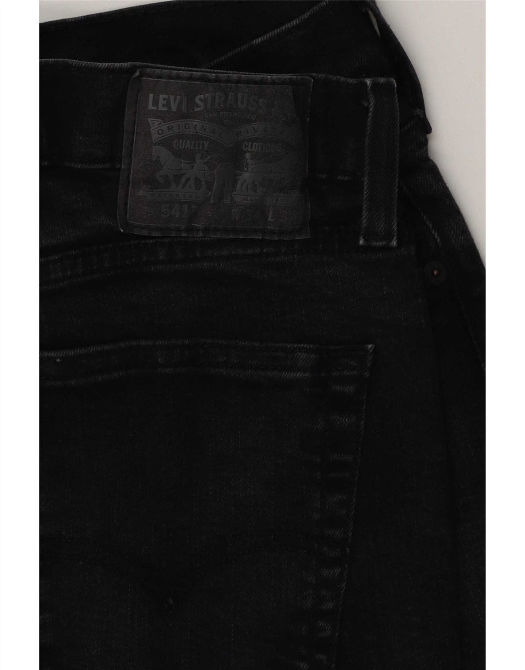 Blugi conici pentru bărbați Levi's 541 W34 L32 bumbac negru