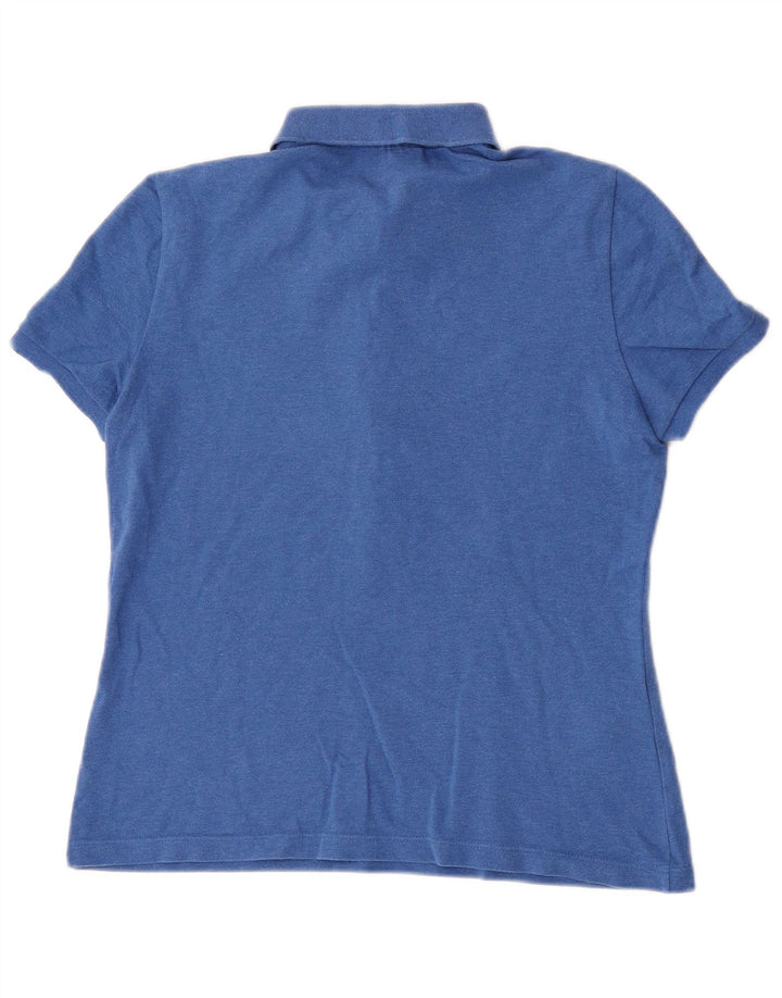 Tricou polo Lacoste pentru femei Slim Fit Mărimea 40 Bumbac albastru mediu