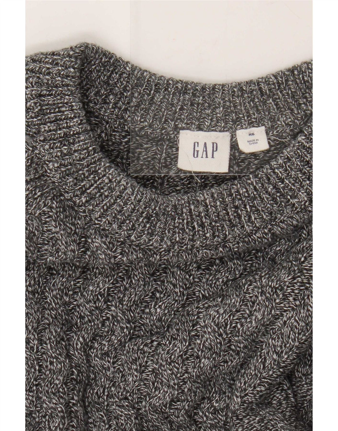 Pulover pentru femei Gap cu decolteu triplu UK 6 XS gri