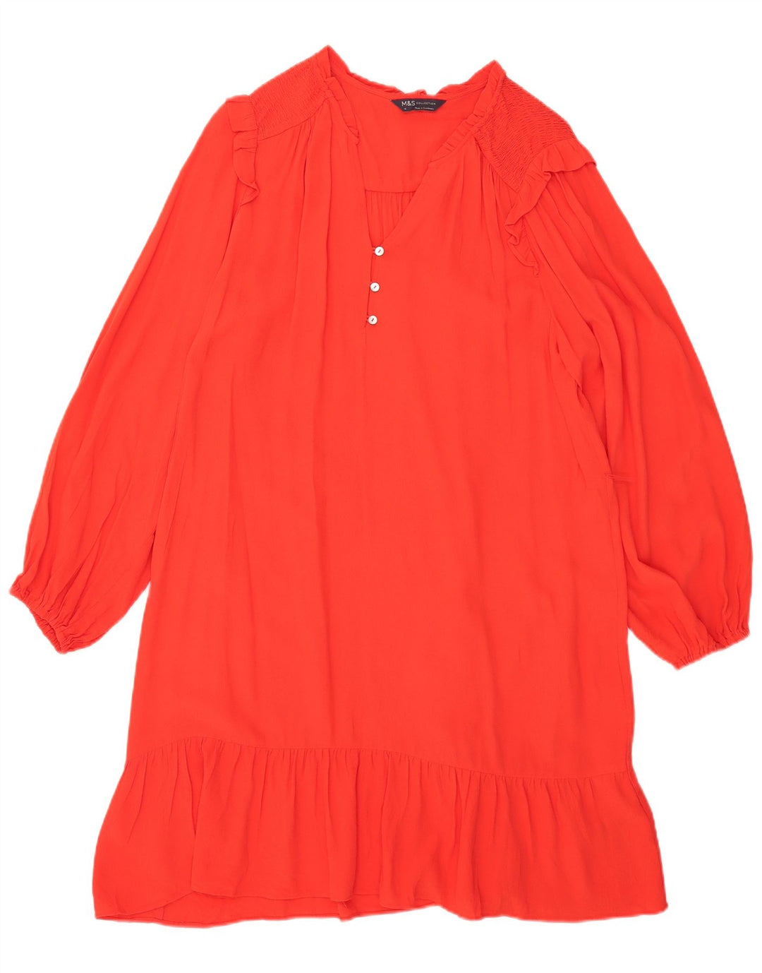 Rochie oversize cu mânecă lungă pentru femei Marks & Spencer UK 16 Roșu mare