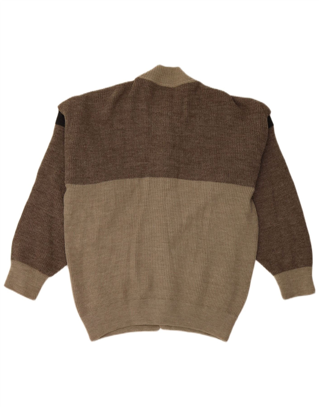 Pulover Cardigan Vintage pentru bărbați, mare, gri Colorblock