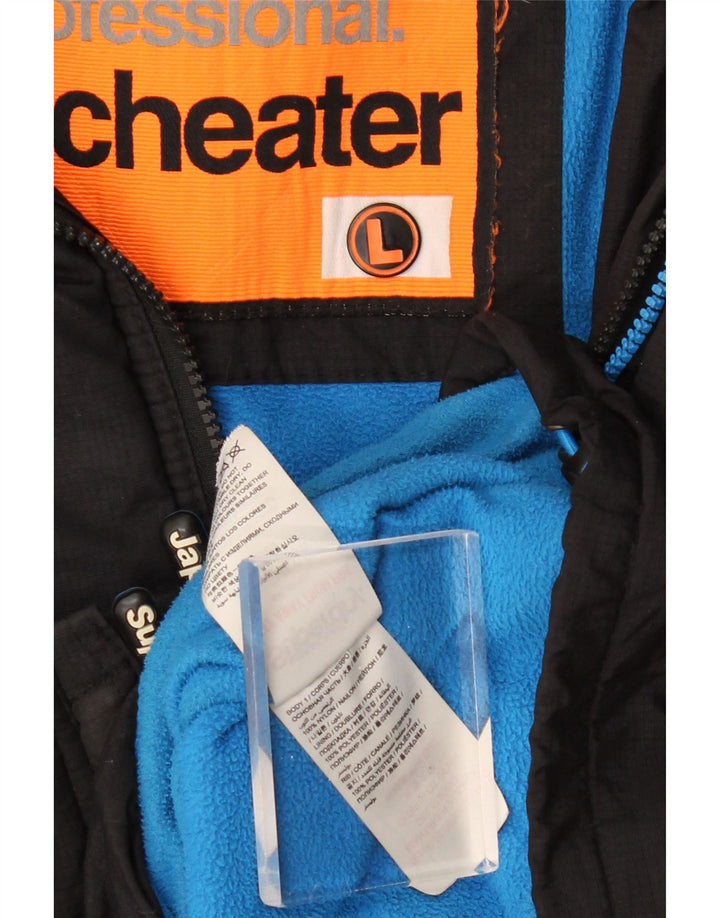 Jachetă de vânt cu glugă SUPERDRY pentru bărbați UK 40, mare, neagră