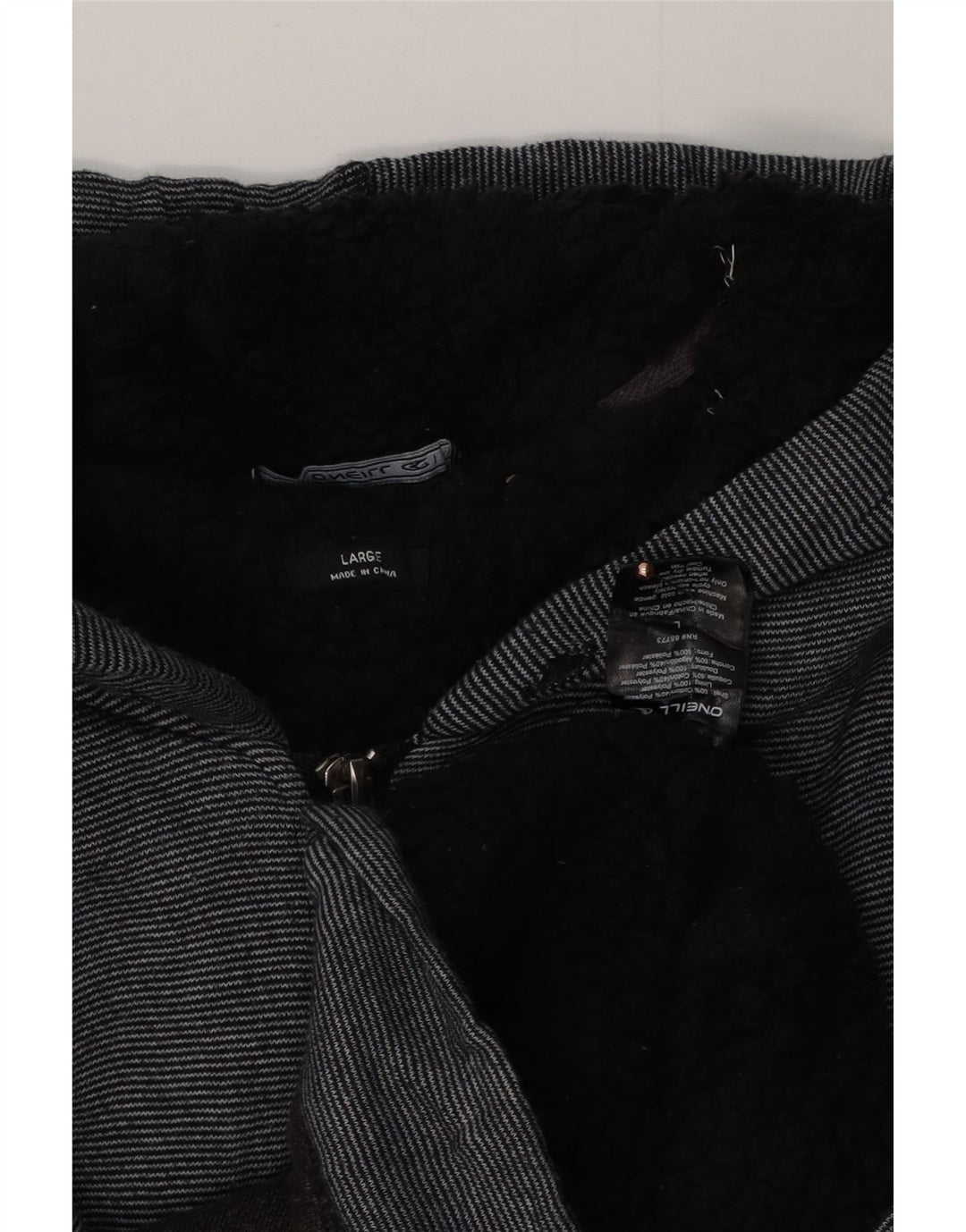 Pulover O'Neill pentru bărbați, cu fermoar, din poliester cu dungi mari