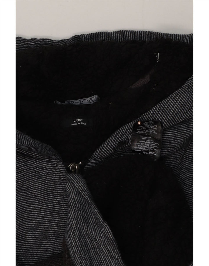 Pulover O'Neill pentru bărbați, cu fermoar, din poliester cu dungi mari