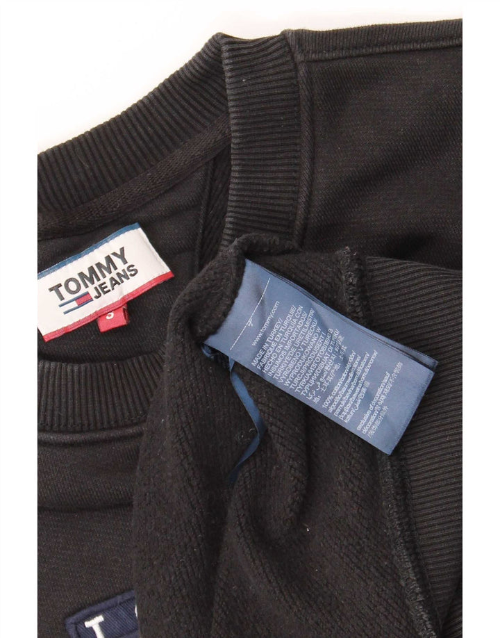 Hanorac grafic pentru bărbați Tommy Hilfiger Pulover mic, negru, bumbac