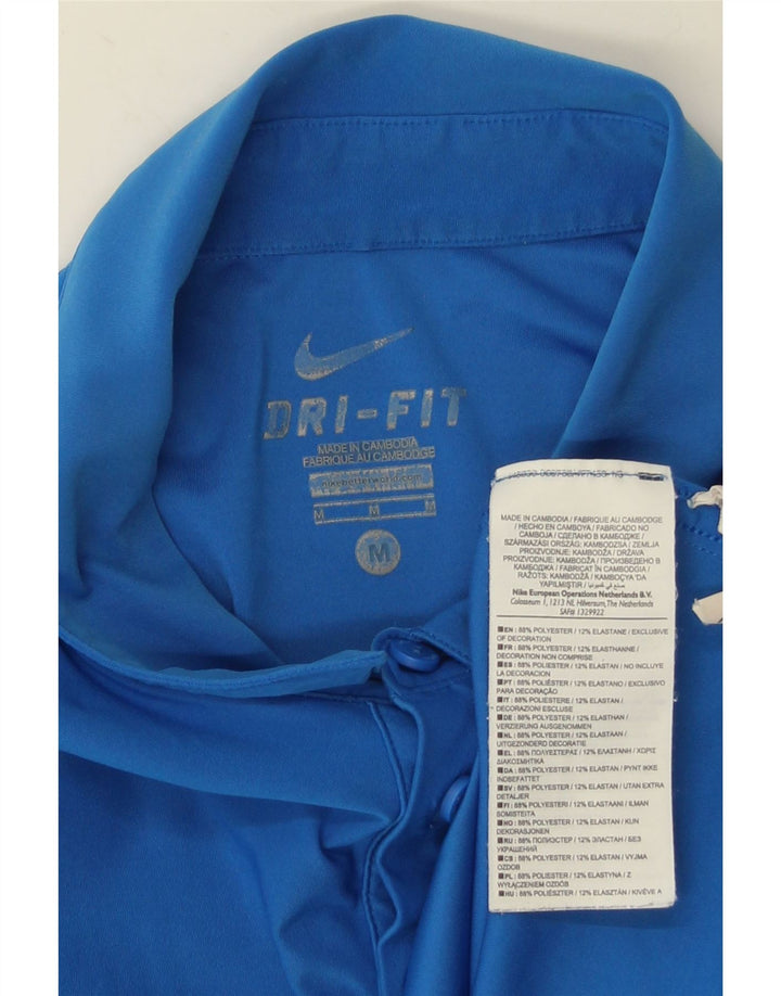 Tricou polo Nike pentru bărbați Dri Fit Poliester albastru mediu