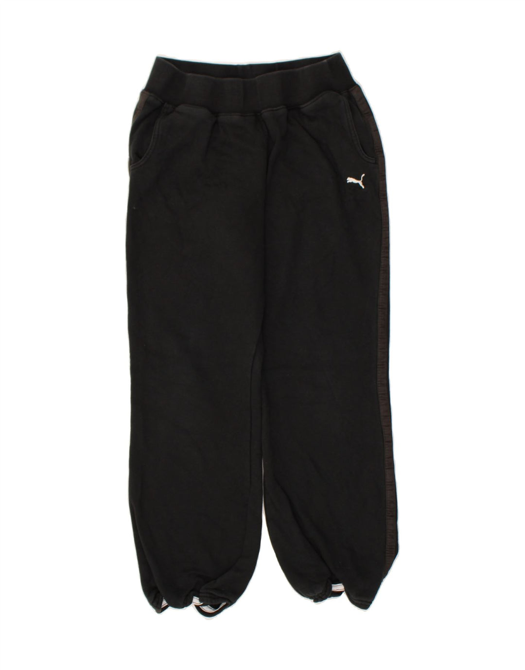 PUMA Womens Tracksuit Trousers UK 14 Medium Black | Vintage Puma | Thrift | Second-Hand Puma | Used Clothing | Messina Hembry 
