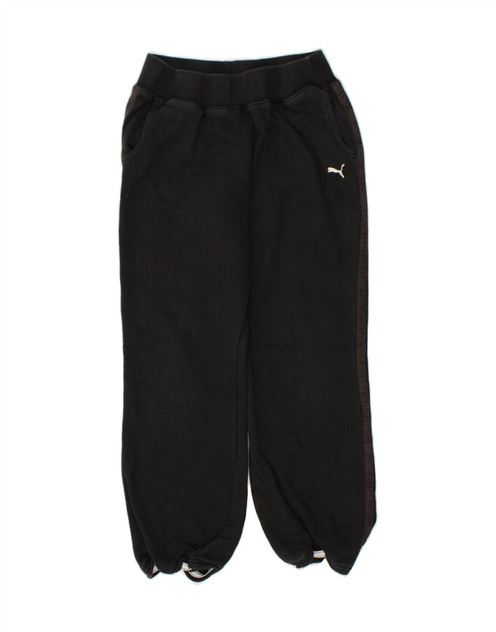 PUMA Womens Tracksuit Trousers UK 14 Medium Black | Vintage Puma | Thrift | Second-Hand Puma | Used Clothing | Messina Hembry 