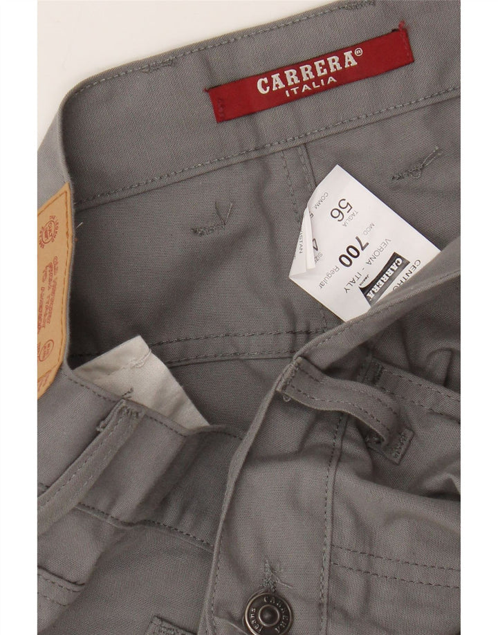 CARRERA Pantaloni casual 700 drepti pentru bărbați W40 L26 bumbac gri
