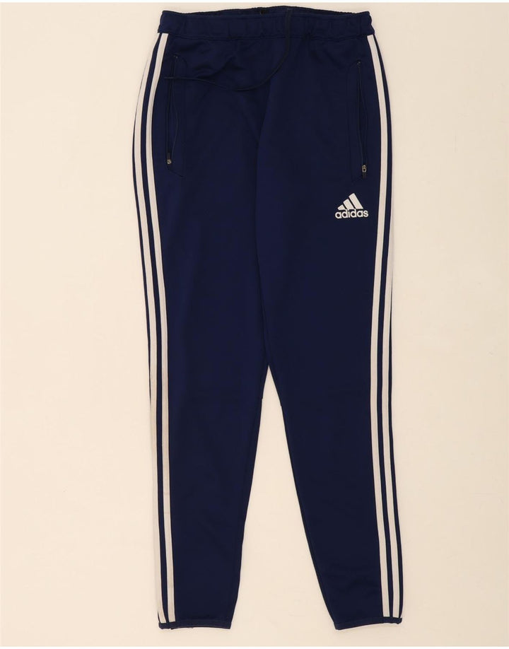 ADIDAS Mens Tracksuit Trousers Medium  Navy Blue Polyester Vintage Adidas and Second-Hand Adidas from Messina Hembry 