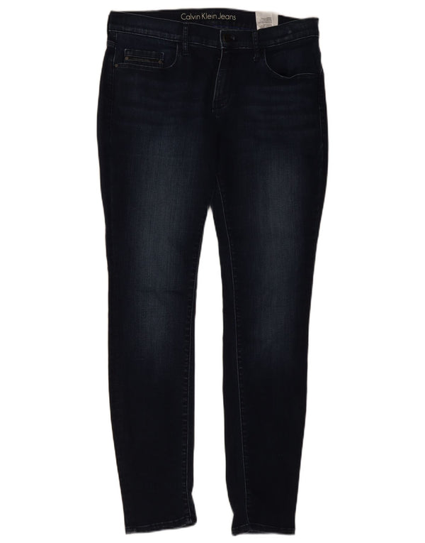 Blugi skinny pentru femei Calvin Klein W32 L32 bumbac bleumarin