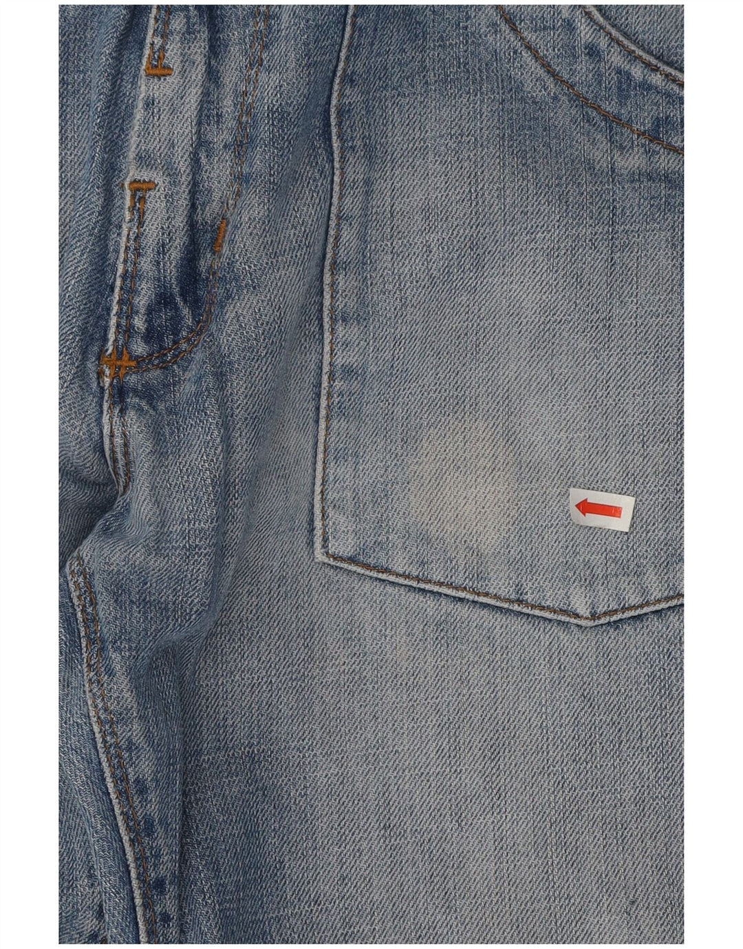 Blugi drepte pentru bărbați Lee Dillon Patch W30 L29 Bumbac albastru