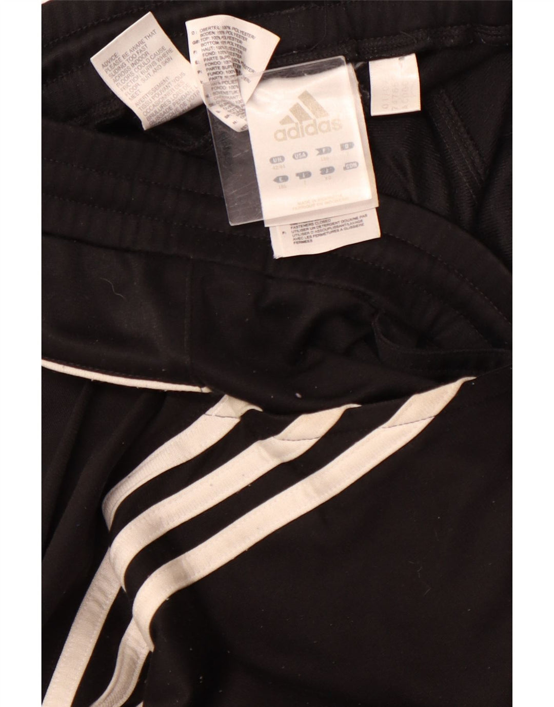 Pantaloni de trening ADIDAS pentru bărbați 2XL, negru, poliester color bloc