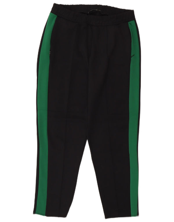 Pantaloni de trening Zara pentru femei UK 12 Medium Black Colorblock Poliamidă