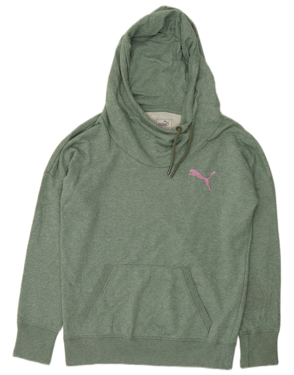 Pulover Puma pentru damă, UK 18 XL, bumbac cu pături verde