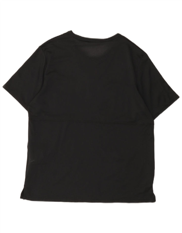 Tricou Nike Dri Fit pentru bărbați Top mare din poliester negru