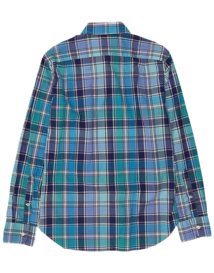 BONOBOS Cămașă Slim Fit pentru bărbați, bumbac cu carouri albastre mici