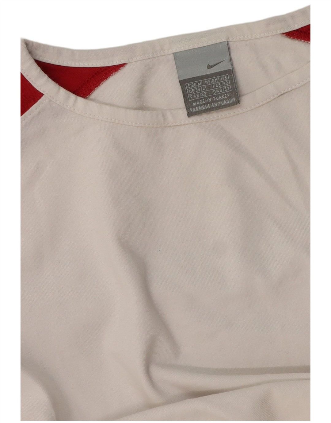 Top cu mânecă lungă pentru bărbați Nike Marea Britanie 39/41 Medium, alb, color block