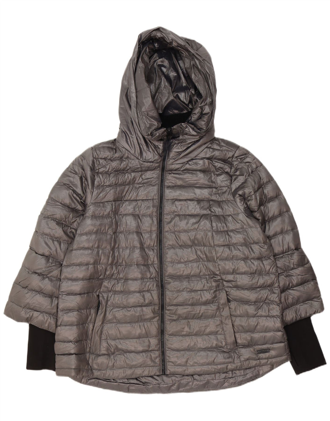 Jachetă căptușită supradimensionată pentru femei Calvin Klein UK 18 XL poliester gri