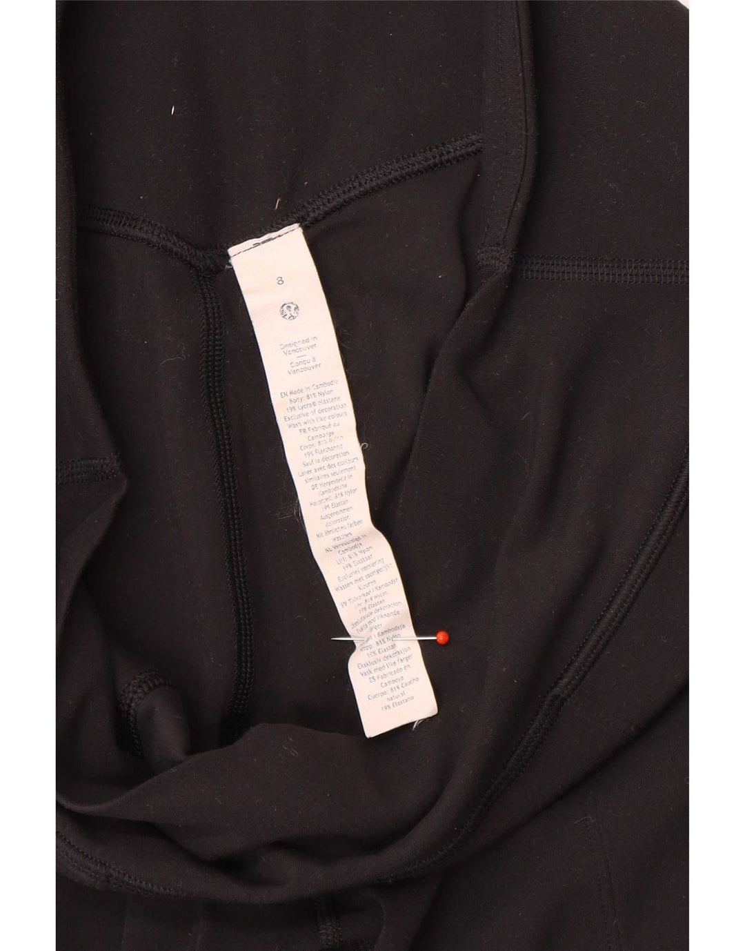 Lululemon Pantaloni de trening pentru femei Joggeri US 8 Medium Black Nylon