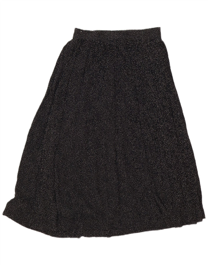 Fusta midi pentru femei Lemon IT 44 Medium W30 Viscoză cu pete negre
