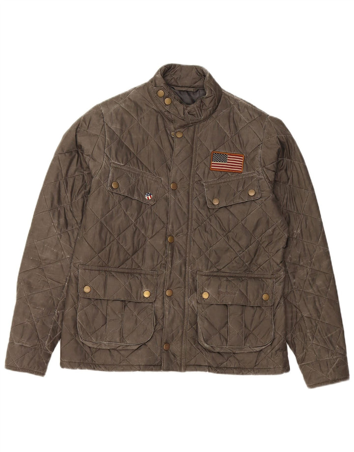 Jachetă matlasată Barbour pentru băieți 12-13 ani XL Kaki Poliamidă