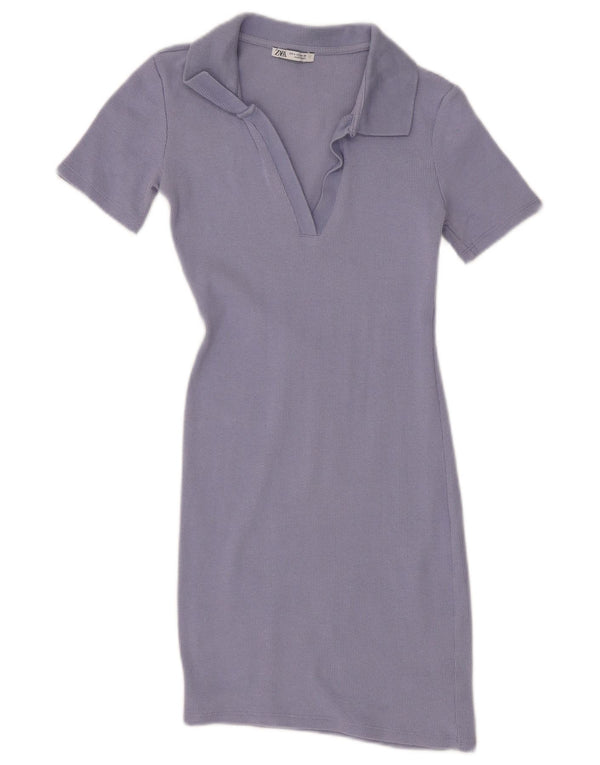Rochie polo pentru femei Zara UK 8 Small Violet