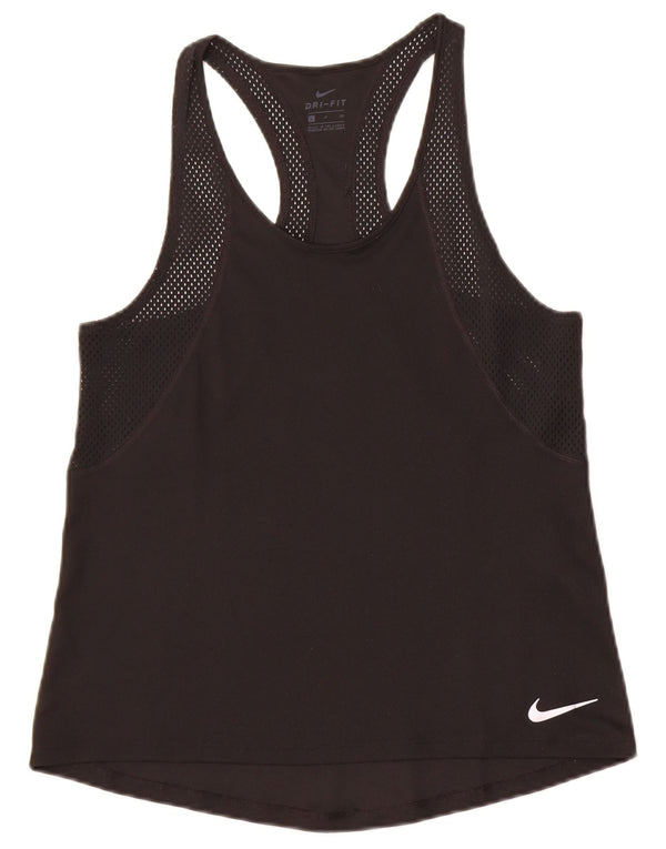 Vesta Nike Dri Fit Top pentru femei UK 10 Small Negru Poliester