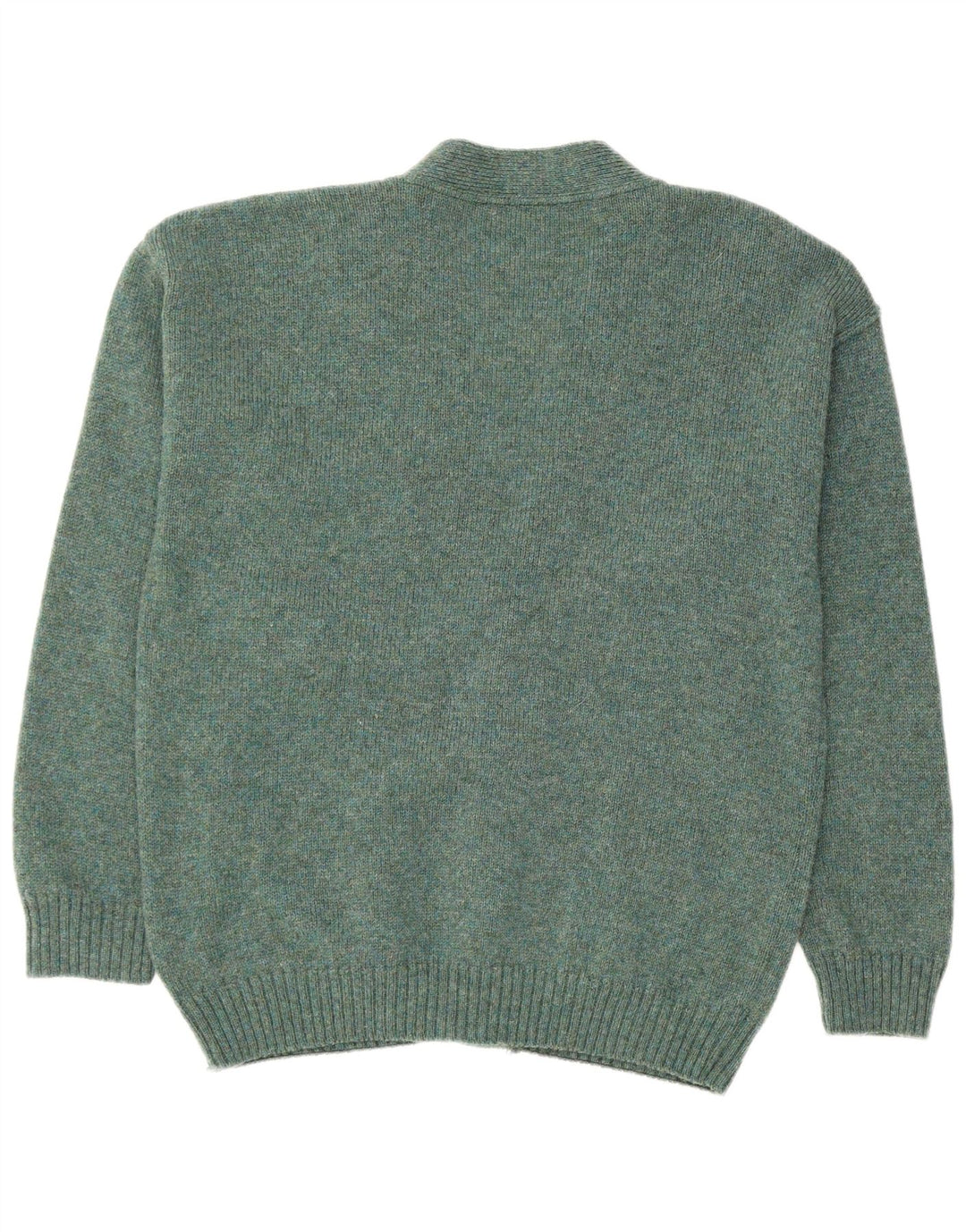 Pulover cardigan pentru bărbați VINTAGE XL Lână verde