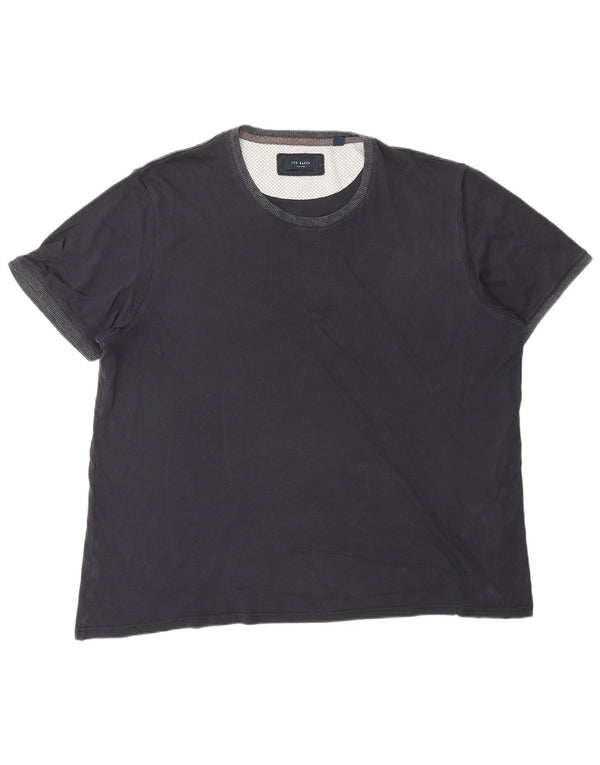 TED BAKER Tricou Bărbați Top 2XL Bumbac Bleumarin