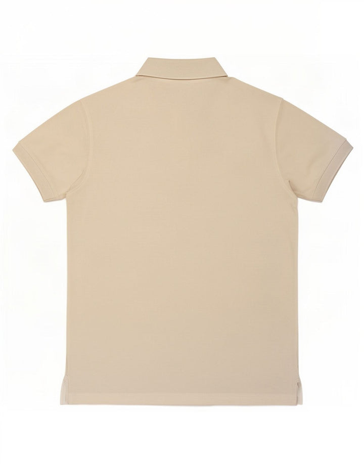 Tricou polo Russell Athletic pentru bărbați, bumbac alb mediu