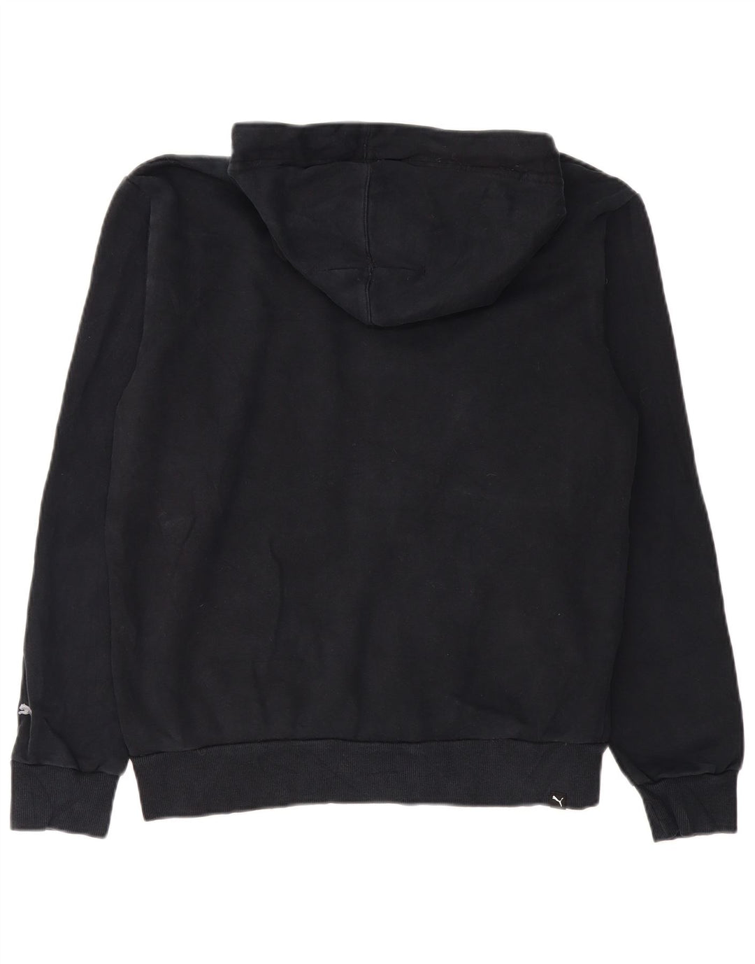 Pulover Puma Graphic Zip pentru bărbați, bumbac mediu negru