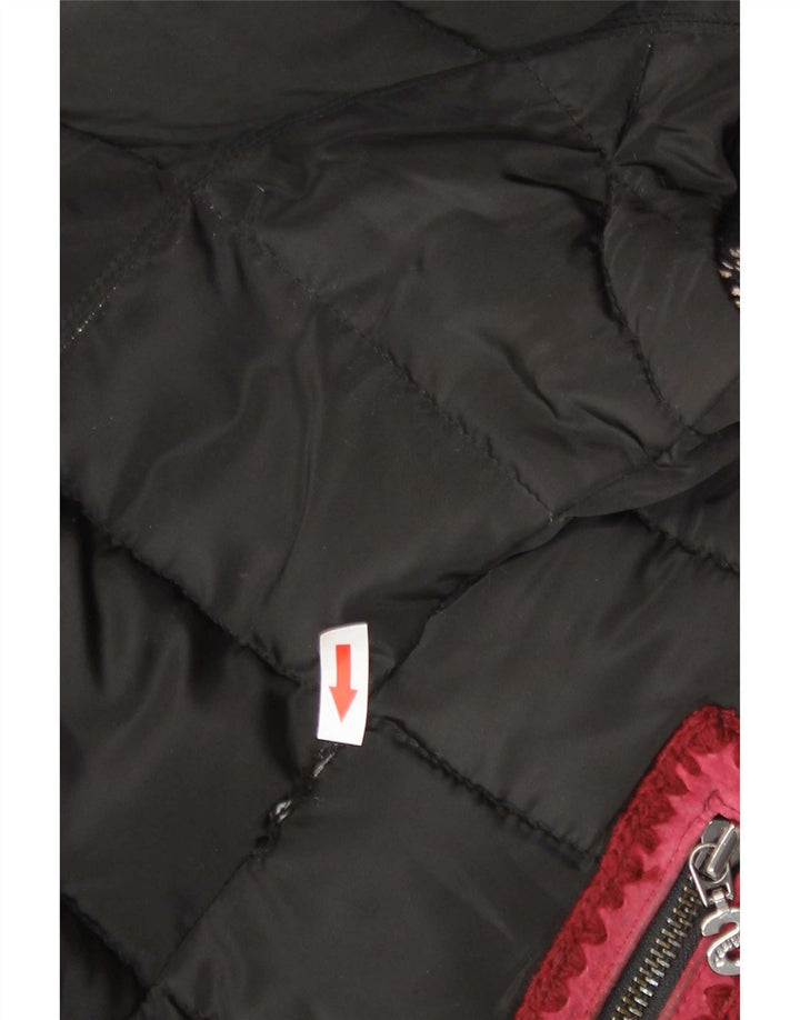 Jachetă căptușită pentru femei Desigual EU 40 Medium Black Floral Bumbac
