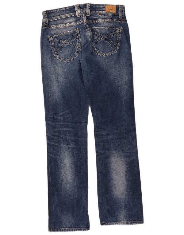 PEPE Jeans Blugi Bootcut Femei W27 L32 Bumbac Albastru