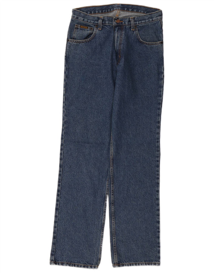 MAVERICK Mens Clinton Straight Jeans W32 L32 Blue Cotton