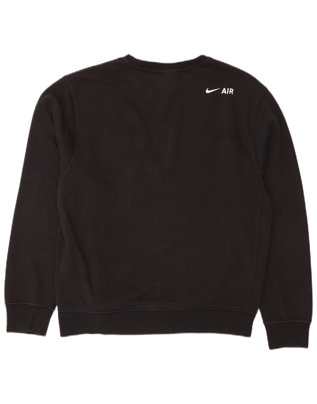 Hanorac grafic pentru bărbați Nike Pulover mediu din bumbac negru
