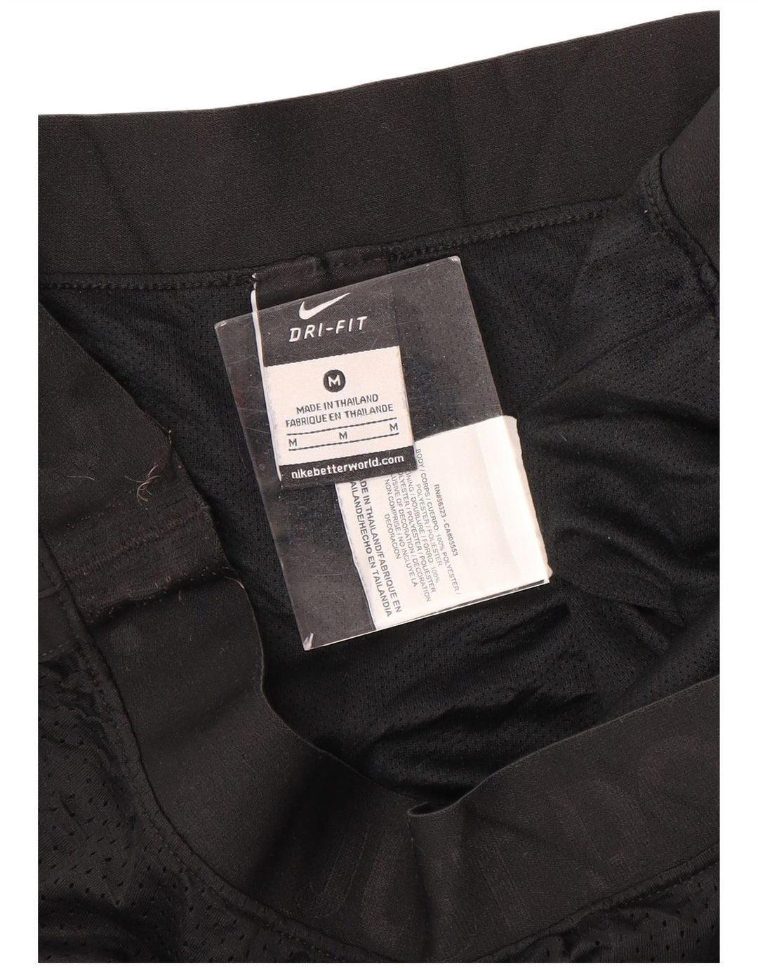 Pantaloni scurti sport NIKE Dri Fit Graphic pentru femei UK 14 Poliester mediu negru