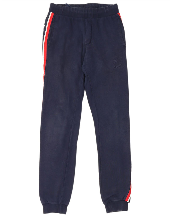 Pantaloni de trening grafic pentru bărbați REEBOK Pantaloni de jogging mici Bumbac bleumarin