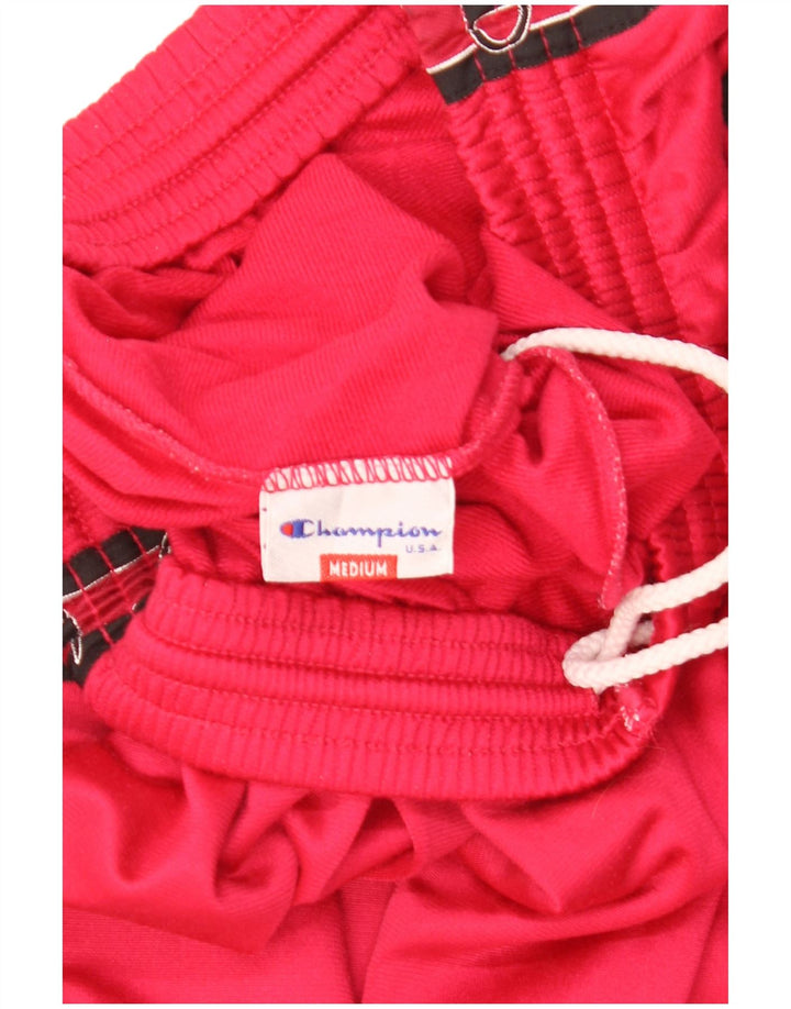 Pantaloni de trening grafic pentru bărbați Champion, roșu mediu, poliester color bloc