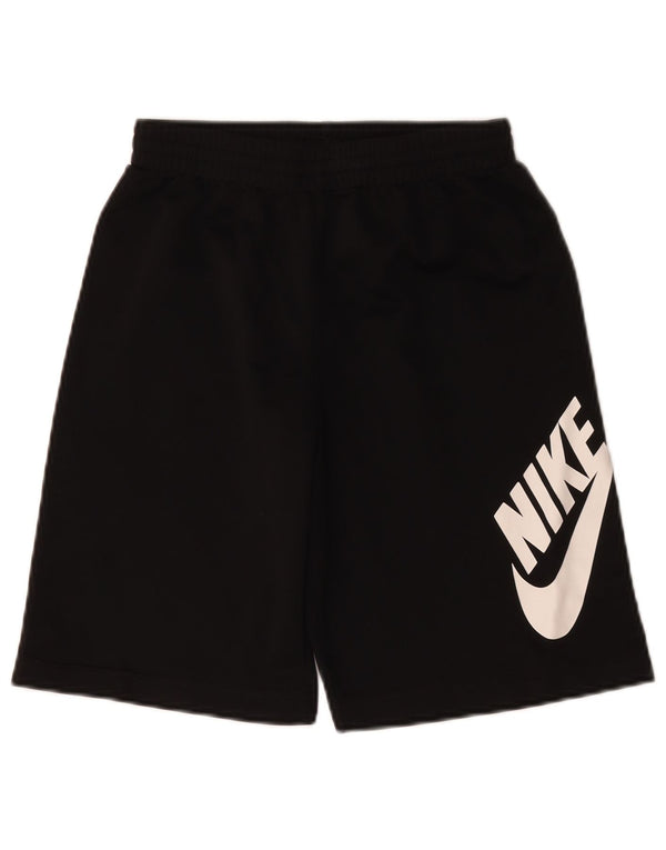 Pantaloni scurți sport grafic Nike pentru băieți 12-13 ani, mari, negru, poliester