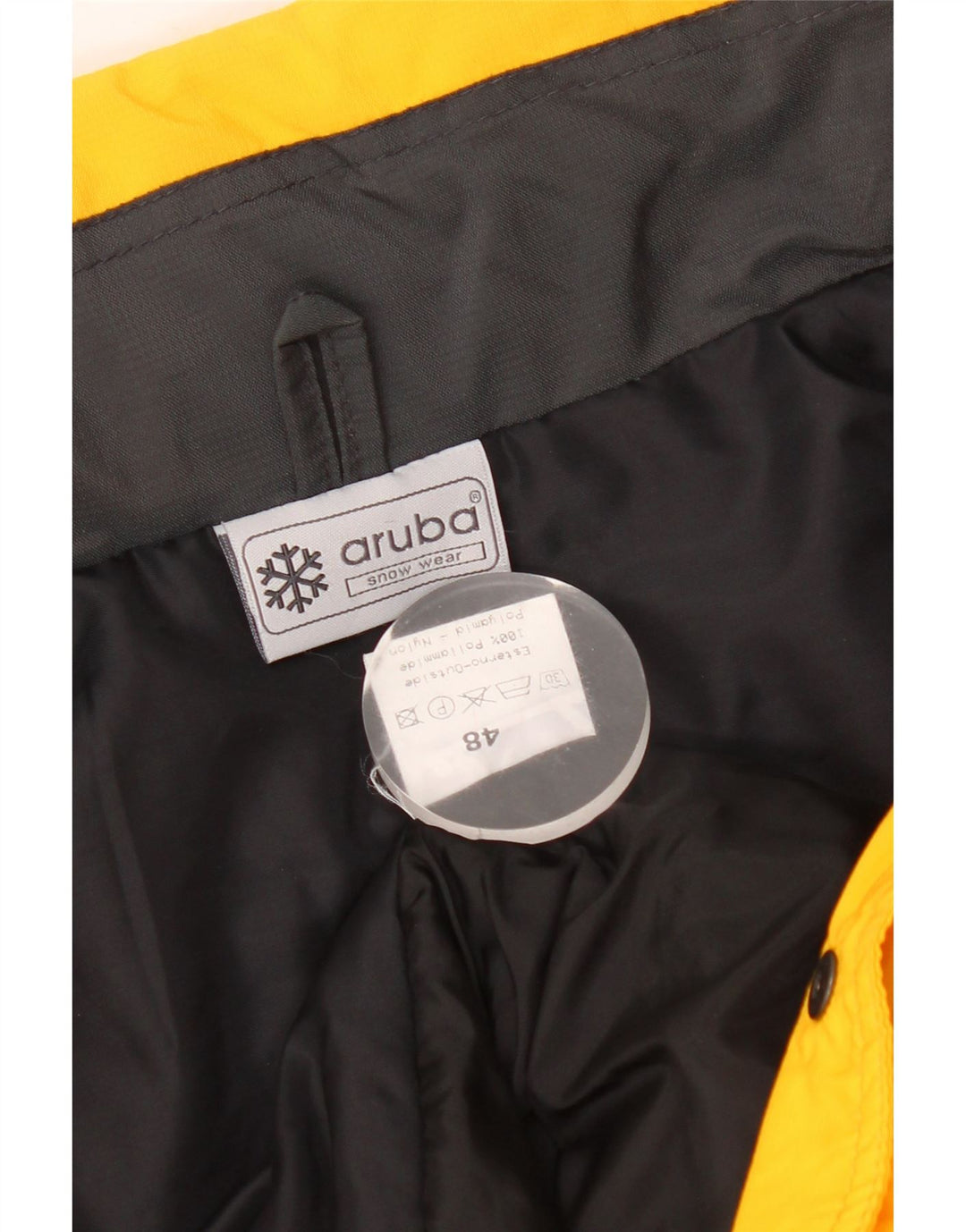 Jachetă de schi impermeabilă pentru bărbați vintage IT 48 Medium Yellow Colorblock