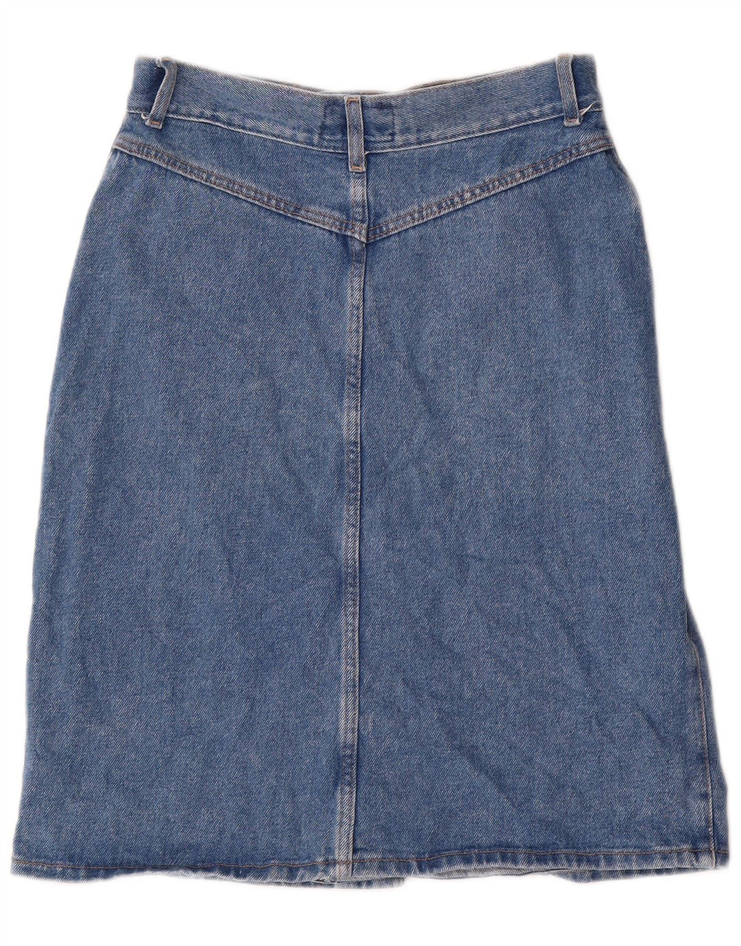Fusta de blugi pentru femei VINTAGE IT 42 Medium W30 Bumbac albastru