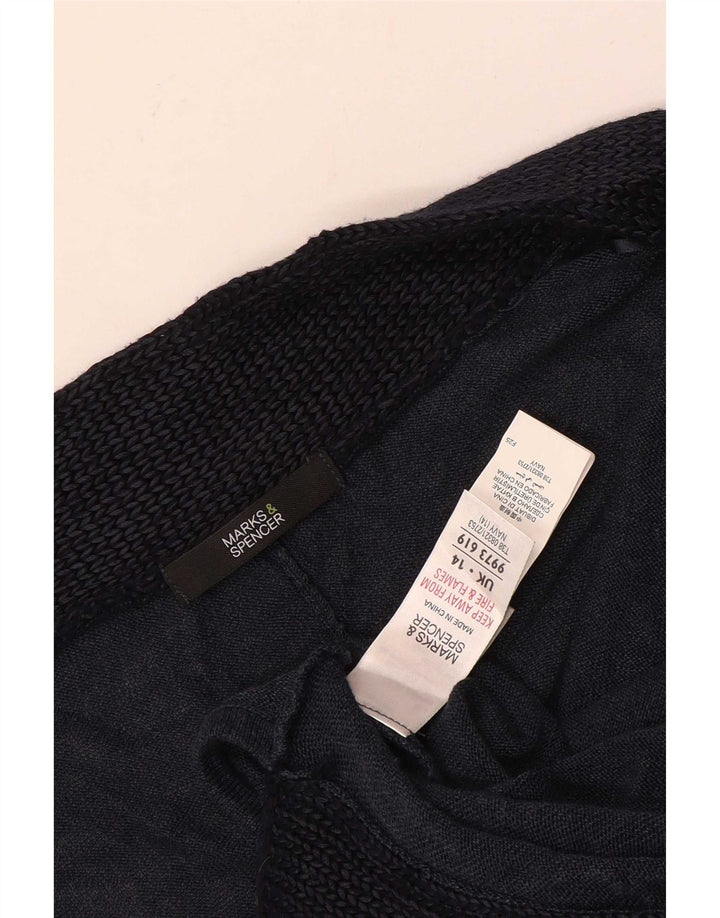 Pulover Poncho pentru femei Marks & Spencer UK 14 Mediu Bleumarin Colorblock