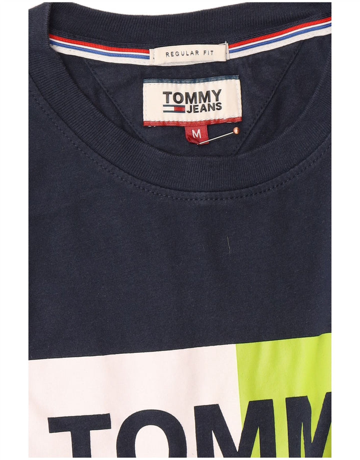 TOMMY HILFIGER Tricou grafic pentru bărbați, cu croiala normală, Top Mediu Bleumarin