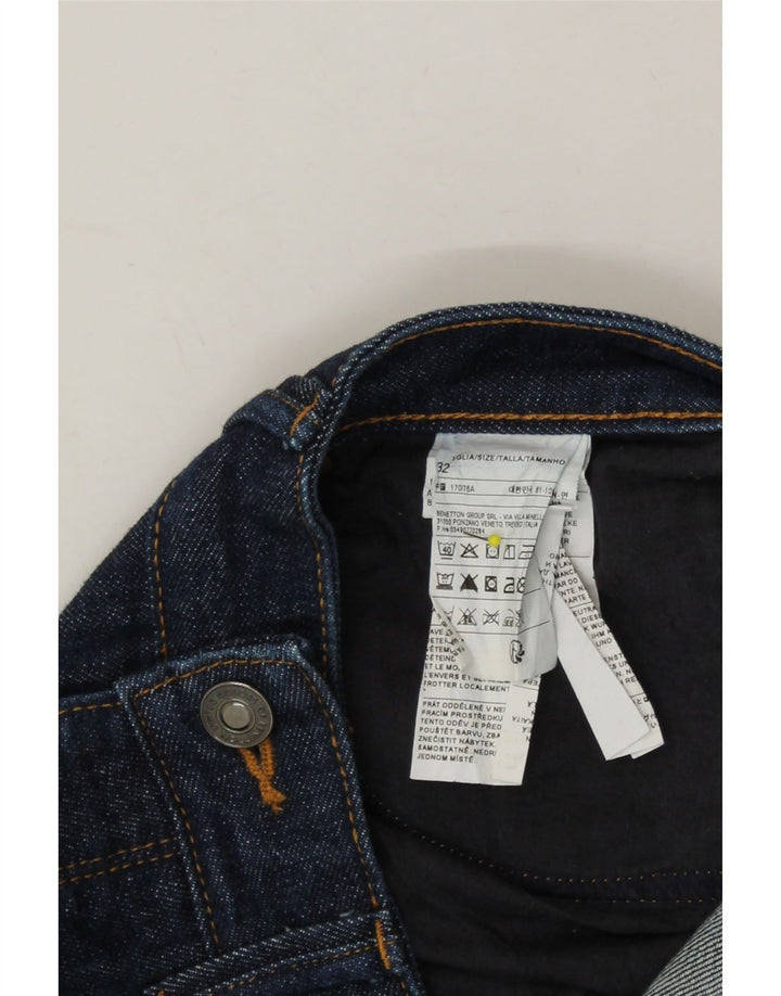 BENETTON Womens Denim Shorts W32 Medium Navy Blue Cotton Vintage Benetton and Second-Hand Benetton from Messina Hembry 