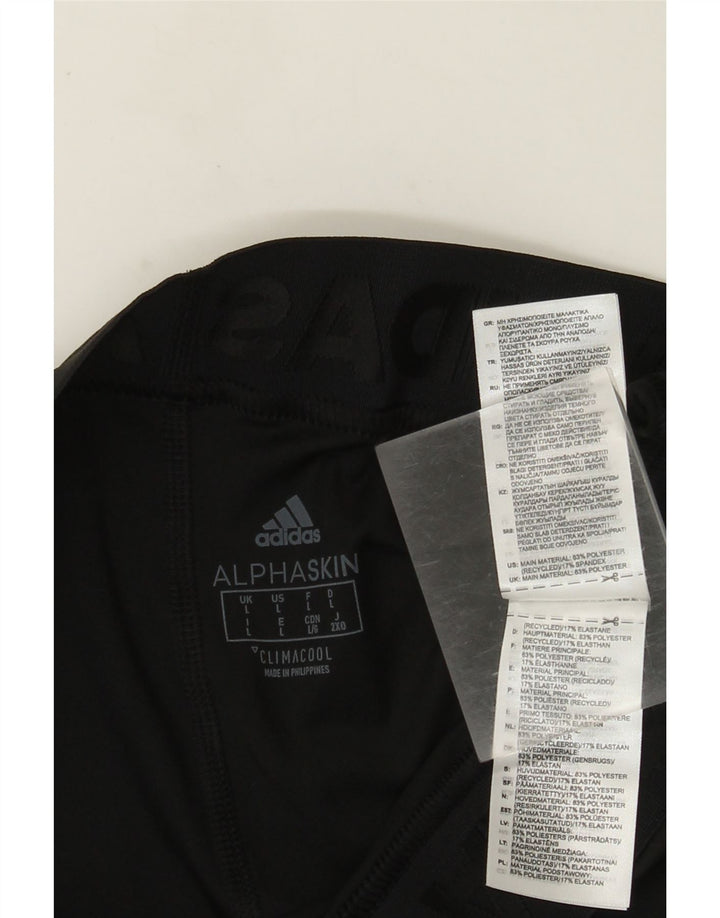 Leggings Adidas Climacool Graphic pentru femei UK 16 Poliester negru mare