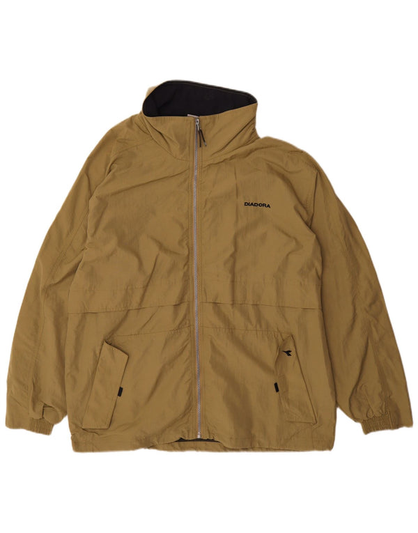Jachetă de ploaie Diadora pentru bărbați UK 38 Medium Khaki Poliamidă